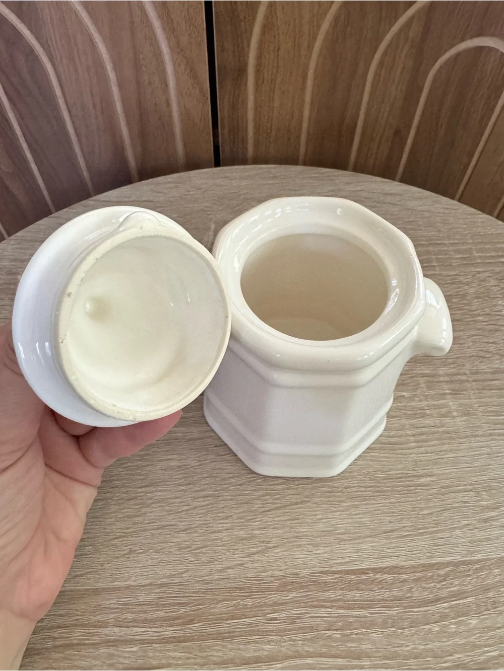 Pfaltzgraff White Heritage Ceramic Lidded Sugar Jar